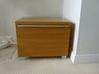 £55 - OAK BEDSIDE cabinet with 1
