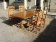PINE KITCHEN table pine table (rectangular) seats six....