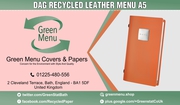 DAG RECYCLED LEATHER MENU A5 